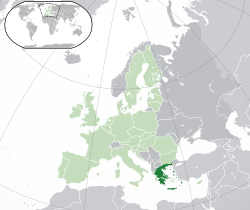 - Açık Yeşil (Avrupa Birliği) - Koyu Yeşil (Yunanistan)