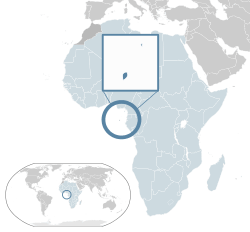  São Tomé ve Príncipe konumu  (koyu mavi)– Afrika bölgesinde  (açık mavi & koyu gri)– Afrika Birliği içerisinde  (açık mavi)