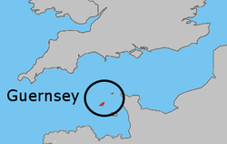  Guernsey konumu  (koyu yeşil)